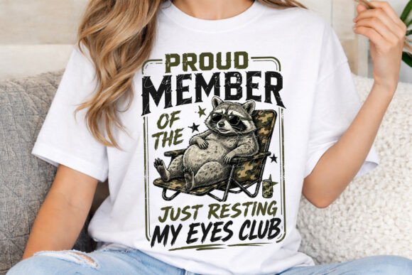 Camo Dad Life Sublimation: The Funny Raccoon Graphic