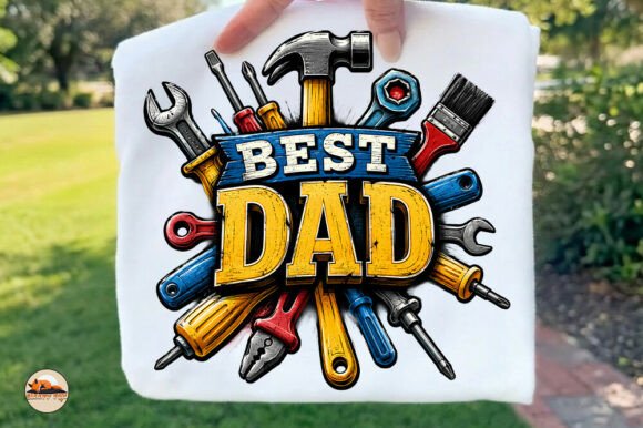 Celebrate Dad with the Best Dad PNG Tools Design