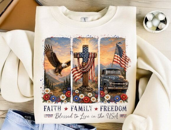 Integrating Faith Family Freedom PNG Into Your Projects