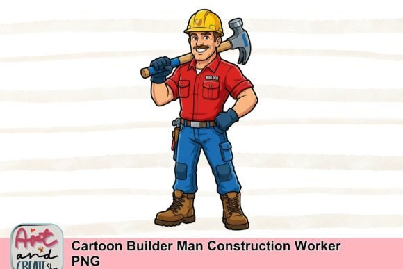 Meet Your New Favorite Design Asset: The Cartoon Builder Man PNG