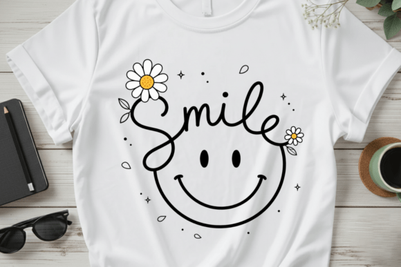 Smile Daisy Flower PNG T-Shirt Design: A Designer's Guide to This Delightful Asset