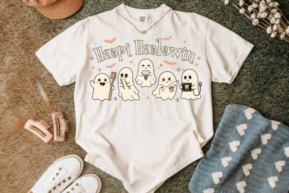 Spooky Dental Hygienist Halloween T-Shirt: A Creative Asset for Dental Pros